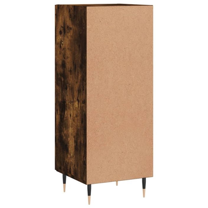 Buffet Chêne fumé 34,5x34x90 cm Bois d'ingénierie - Photo n°8