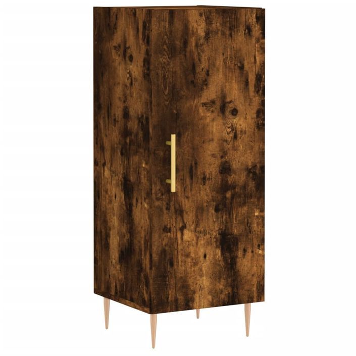 Buffet Chêne fumé 34,5x34x90 cm Bois d'ingénierie - Photo n°1