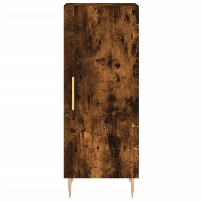 Buffet Chêne fumé 34,5x34x90 cm Bois d'ingénierie - Photo n°6