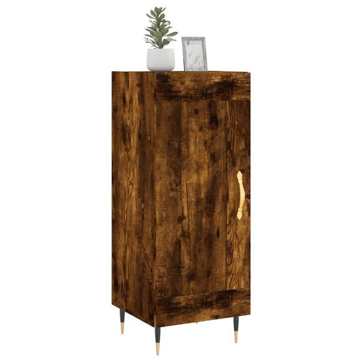 Buffet Chêne fumé 34,5x34x90 cm Bois d'ingénierie - Photo n°3