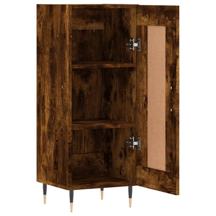 Buffet Chêne fumé 34,5x34x90 cm Bois d'ingénierie - Photo n°6