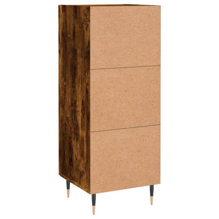 Buffet Chêne fumé 34,5x34x90 cm Bois d'ingénierie - Photo n°8