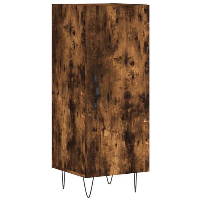 Buffet Chêne fumé 34,5x34x90 cm Bois d'ingénierie - Photo n°1