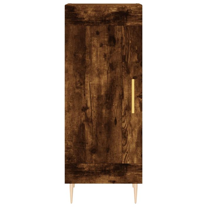 Buffet Chêne fumé 34,5x34x90 cm Bois d'ingénierie - Photo n°5