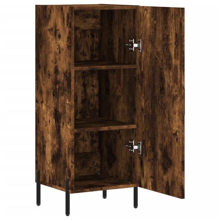 Buffet Chêne fumé 34,5x34x90 cm Bois d'ingénierie - Photo n°5