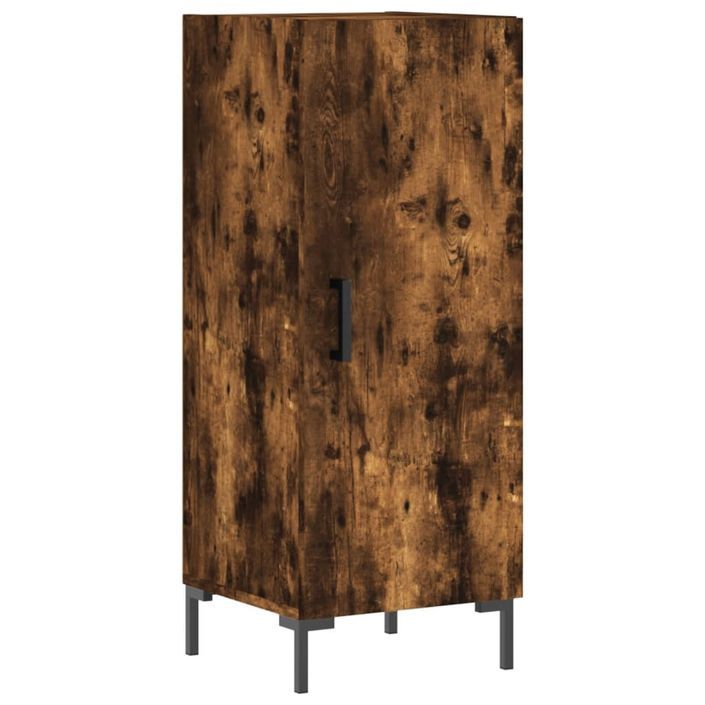 Buffet Chêne fumé 34,5x34x90 cm Bois d'ingénierie - Photo n°1