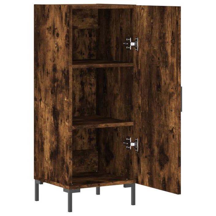 Buffet Chêne fumé 34,5x34x90 cm Bois d'ingénierie - Photo n°5