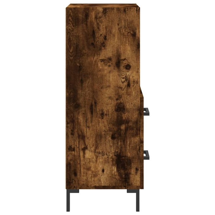 Buffet Chêne fumé 34,5x34x90 cm Bois d'ingénierie - Photo n°7