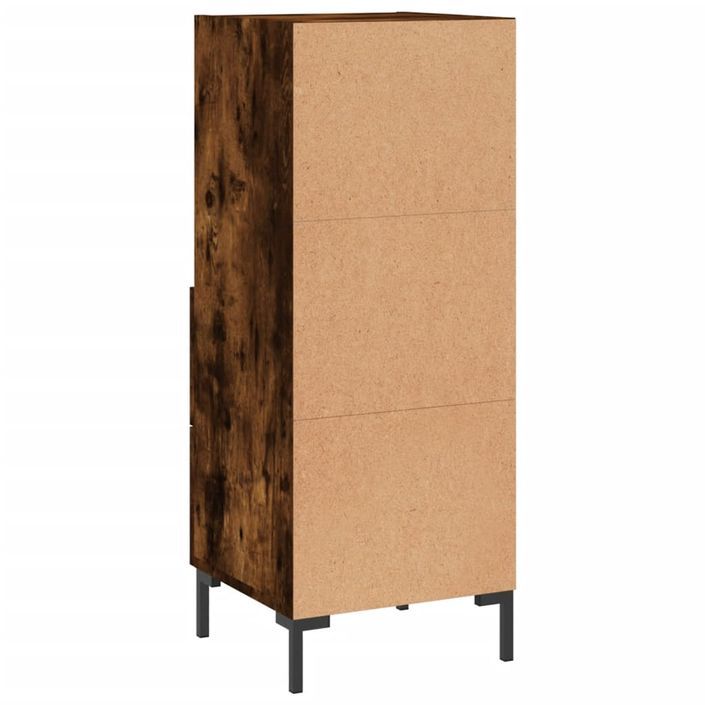 Buffet Chêne fumé 34,5x34x90 cm Bois d'ingénierie - Photo n°8