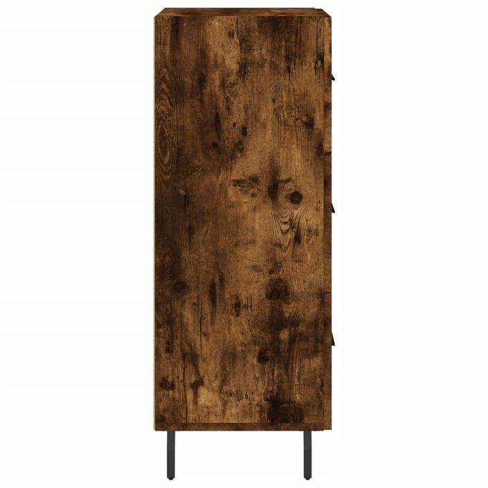 Buffet Chêne fumé 34,5x34x90 cm Bois d'ingénierie - Photo n°7