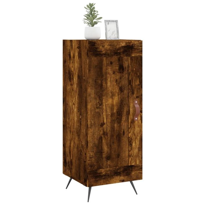 Buffet Chêne fumé 34,5x34x90 cm Bois d'ingénierie - Photo n°3