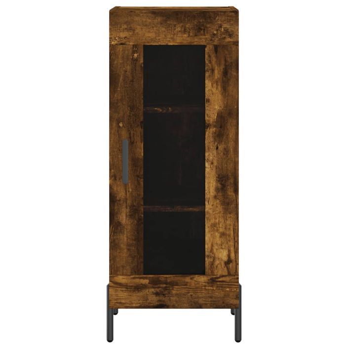 Buffet Chêne fumé 34,5x34x90 cm Bois d'ingénierie - Photo n°5