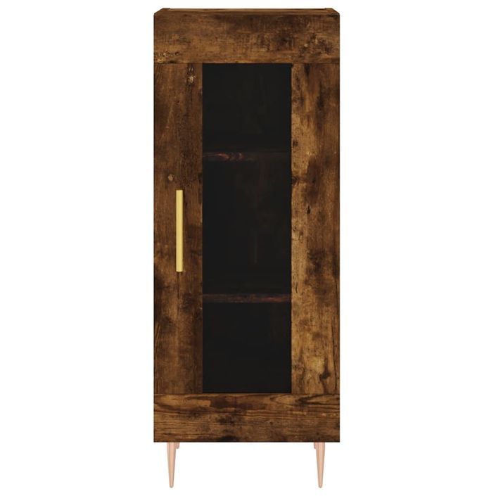 Buffet Chêne fumé 34,5x34x90 cm Bois d'ingénierie - Photo n°5