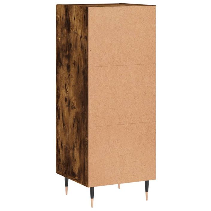 Buffet Chêne fumé 34,5x34x90 cm Bois d'ingénierie - Photo n°8