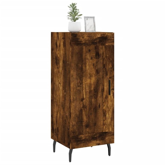 Buffet Chêne fumé 34,5x34x90 cm Bois d'ingénierie - Photo n°3