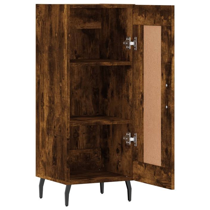 Buffet Chêne fumé 34,5x34x90 cm Bois d'ingénierie - Photo n°6