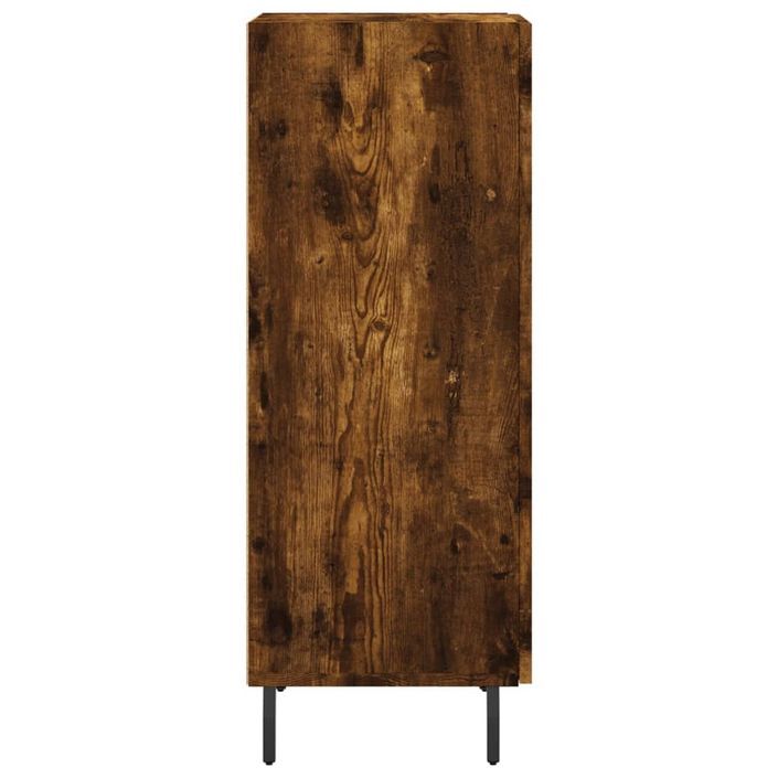 Buffet Chêne fumé 34,5x34x90 cm Bois d'ingénierie - Photo n°7