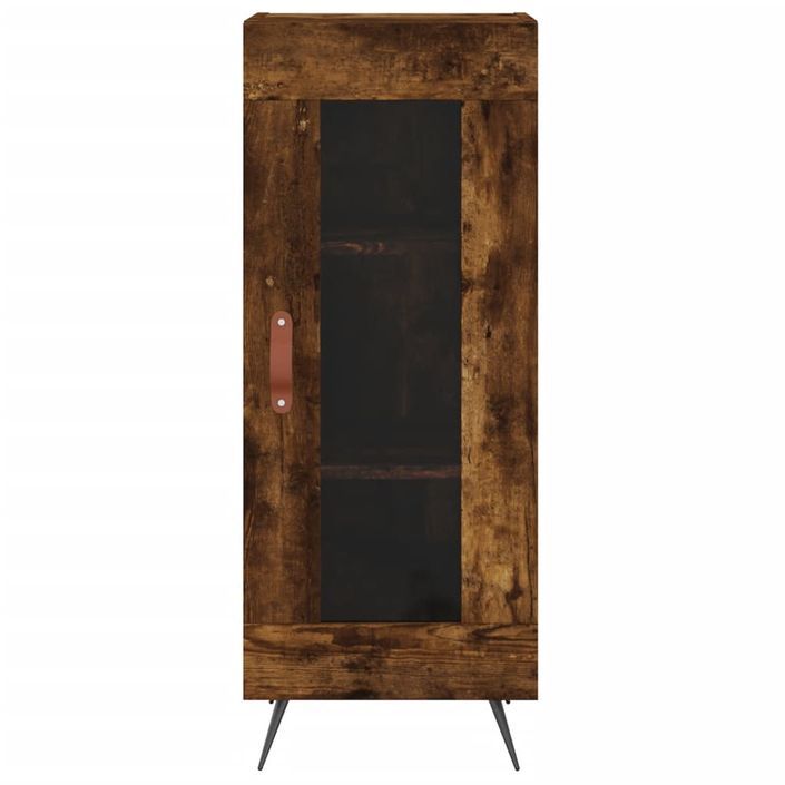 Buffet Chêne fumé 34,5x34x90 cm Bois d'ingénierie - Photo n°5