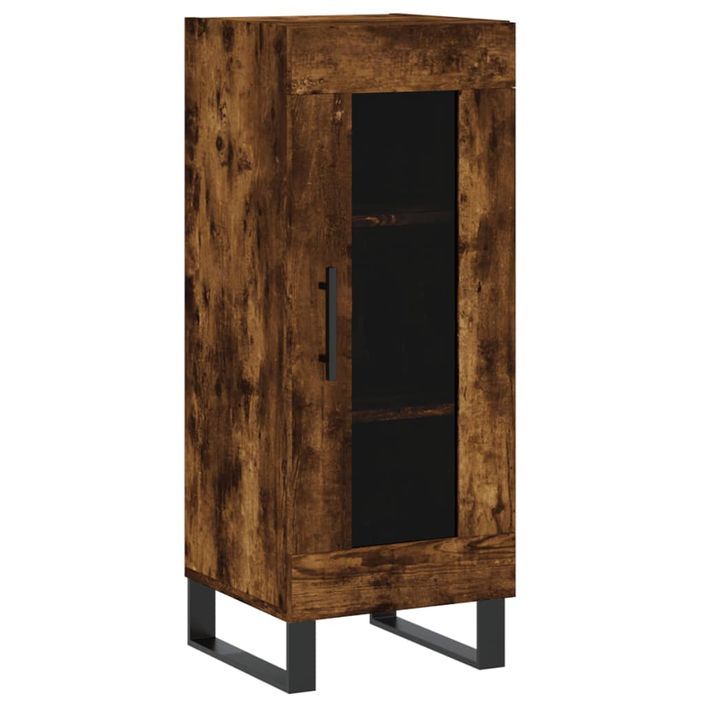 Buffet Chêne fumé 34,5x34x90 cm Bois d'ingénierie - Photo n°1