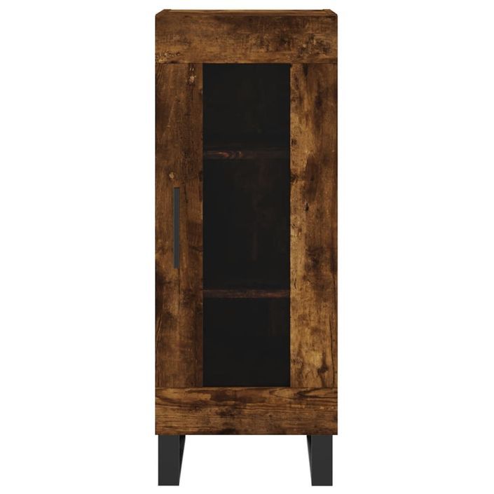 Buffet Chêne fumé 34,5x34x90 cm Bois d'ingénierie - Photo n°5