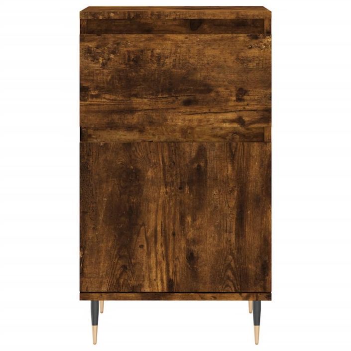 Buffet chêne fumé 40x35x70 cm bois d'ingénierie - Photo n°5