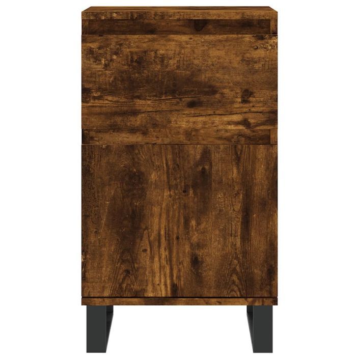 Buffet chêne fumé 40x35x70 cm bois d'ingénierie - Photo n°5