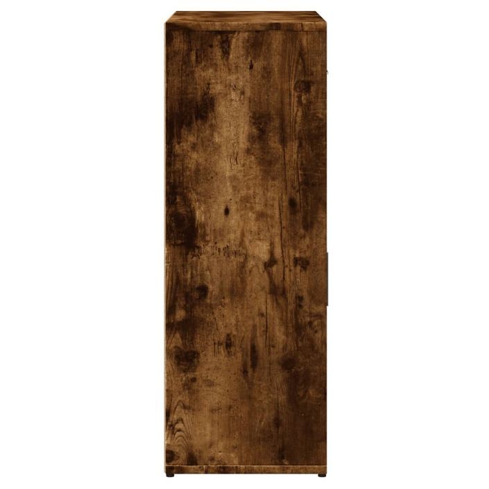 Buffet chêne fumé 60x30x84 cm bois d'ingénierie - Photo n°6