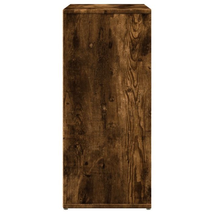 Buffet chêne fumé 60x31x70 cm bois d'ingénierie - Photo n°6