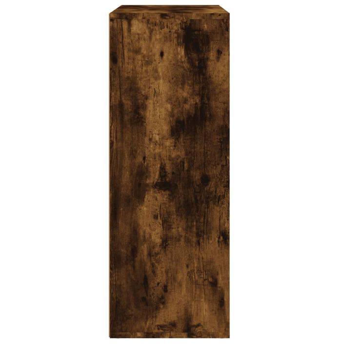 Buffet chêne fumé 60x31x84 cm bois d'ingénierie - Photo n°6