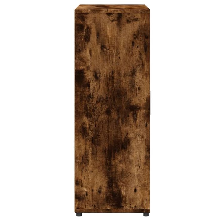 Buffet chêne fumé 60x31x84 cm bois d'ingénierie - Photo n°6