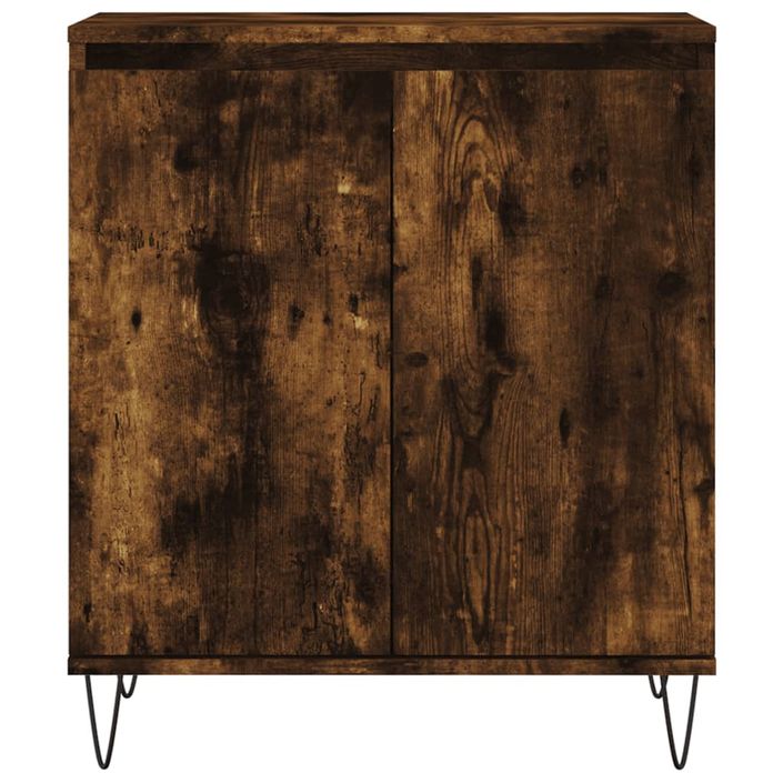 Buffet Chêne fumé 60x35x70 cm Bois d'ingénierie - Photo n°5