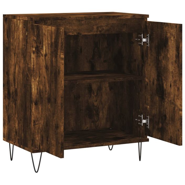 Buffet Chêne fumé 60x35x70 cm Bois d'ingénierie - Photo n°6