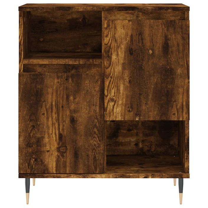 Buffet Chêne fumé 60x35x70 cm Bois d'ingénierie - Photo n°5