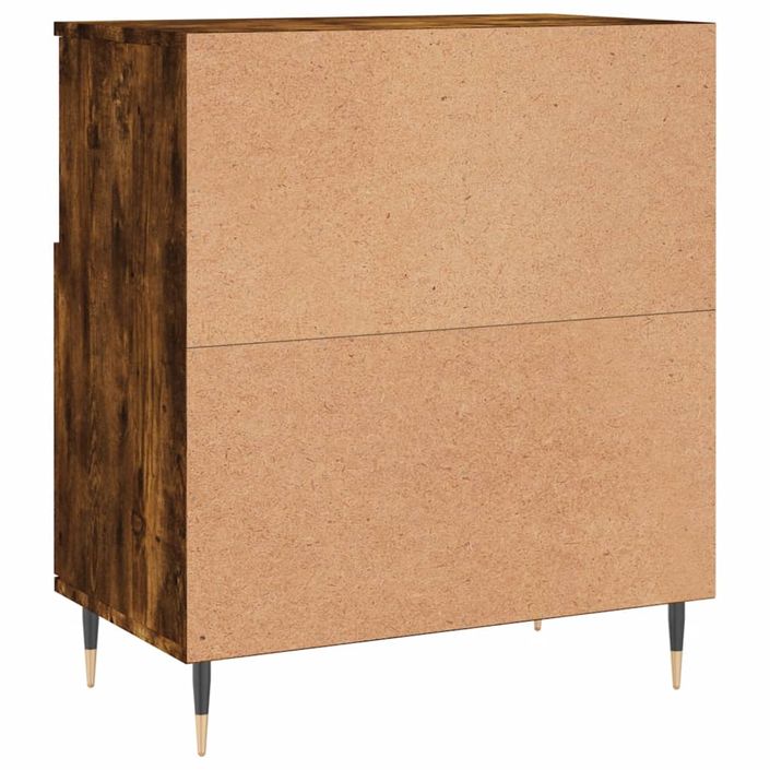 Buffet Chêne fumé 60x35x70 cm Bois d'ingénierie - Photo n°8