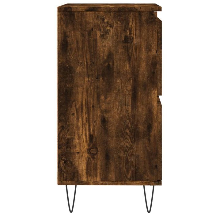 Buffet Chêne fumé 60x35x70 cm Bois d'ingénierie - Photo n°7