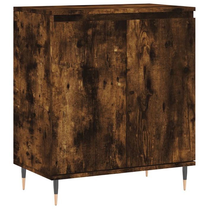 Buffet Chêne fumé 60x35x70 cm Bois d'ingénierie - Photo n°1