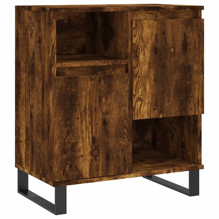 Buffet Chêne fumé 60x35x70 cm Bois d'ingénierie - Photo n°1