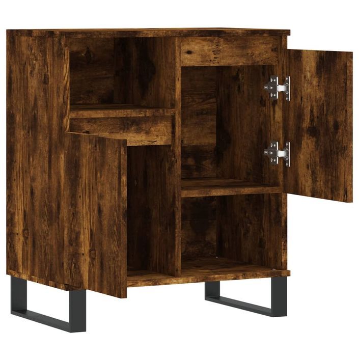 Buffet Chêne fumé 60x35x70 cm Bois d'ingénierie - Photo n°6