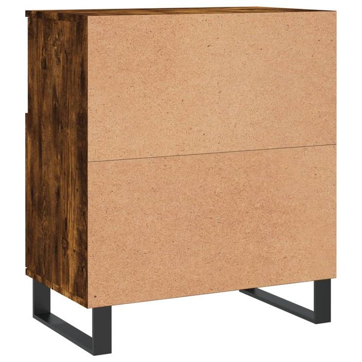 Buffet Chêne fumé 60x35x70 cm Bois d'ingénierie - Photo n°8