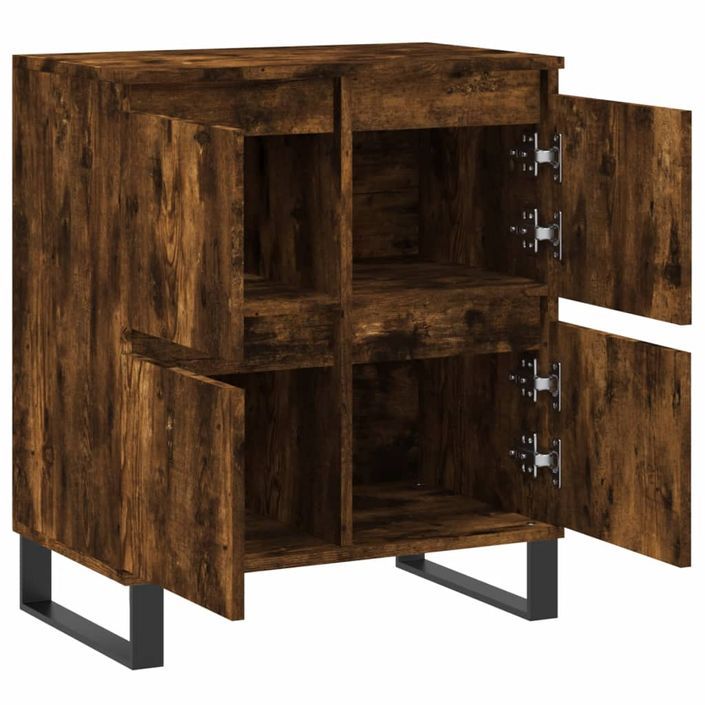 Buffet Chêne fumé 60x35x70 cm Bois d'ingénierie - Photo n°6