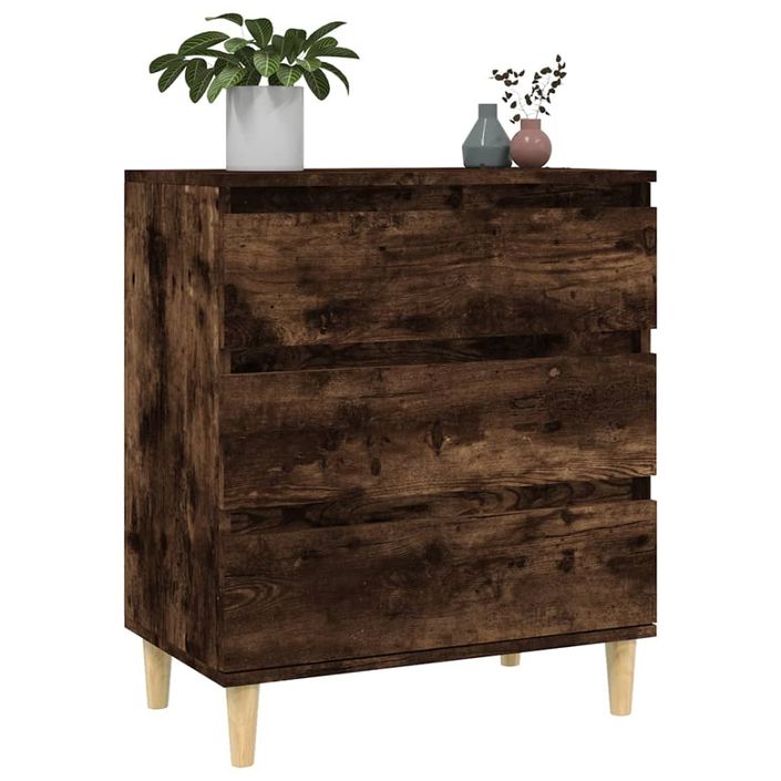 Buffet Chêne fumé 60x35x70 cm Bois d'ingénierie - Photo n°4