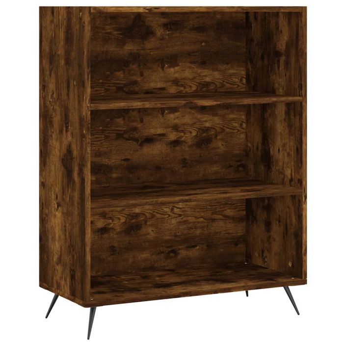 Buffet chêne fumé 69,5x32,5x180 cm bois d'ingénierie - Photo n°4