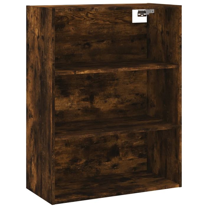 Buffet chêne fumé 69,5x32,5x180 cm bois d'ingénierie - Photo n°6