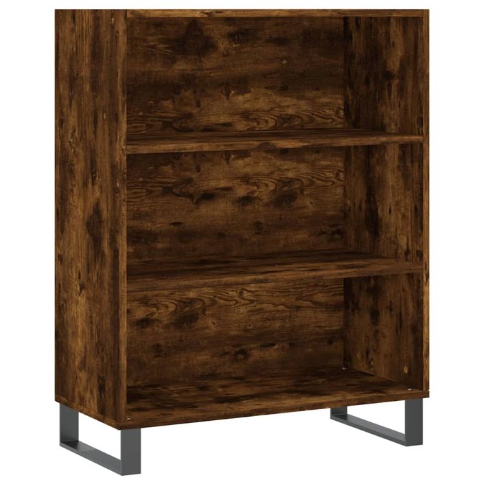 Buffet chêne fumé 69,5x32,5x180 cm bois d'ingénierie - Photo n°4