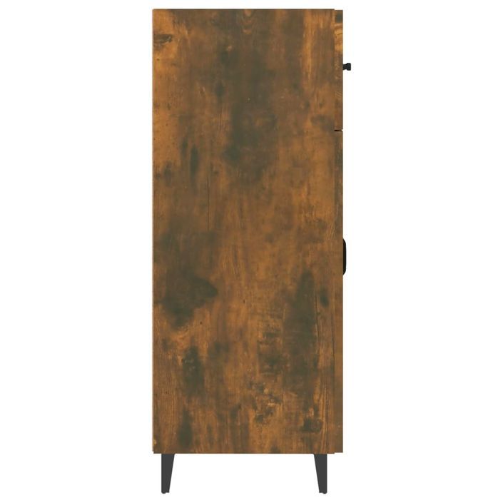 Buffet Chêne fumé 69,5x34x90 cm Bois d'ingénierie - Photo n°6