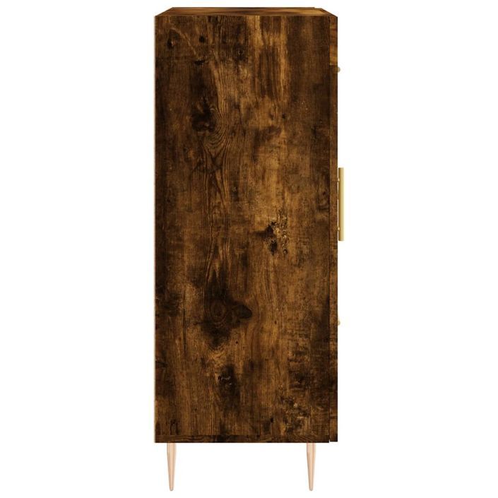 Buffet chêne fumé 69,5x34x90 cm bois d'ingénierie - Photo n°7