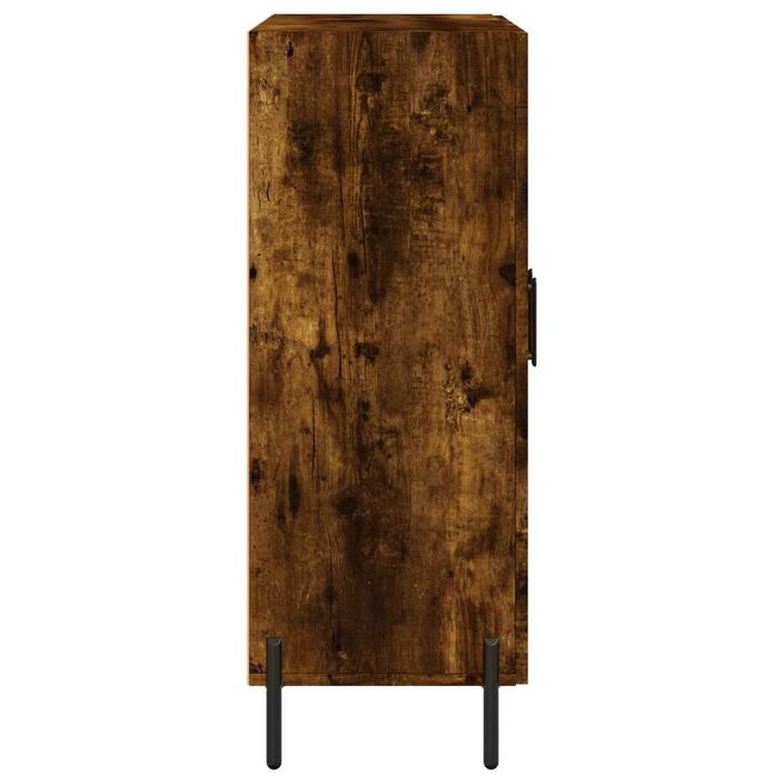 Buffet chêne fumé 69,5x34x90 cm bois d'ingénierie - Photo n°7