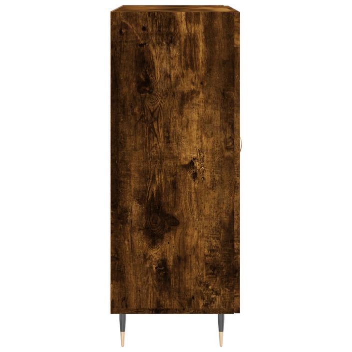 Buffet chêne fumé 69,5x34x90 cm bois d'ingénierie - Photo n°7