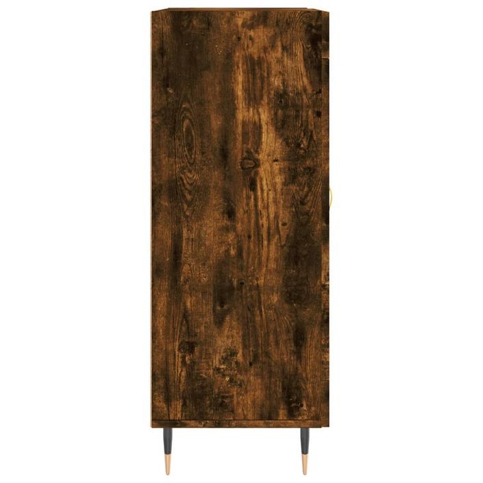 Buffet chêne fumé 69,5x34x90 cm bois d'ingénierie - Photo n°7