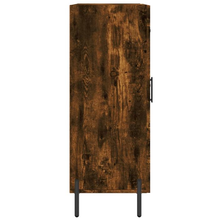 Buffet chêne fumé 69,5x34x90 cm bois d'ingénierie - Photo n°7